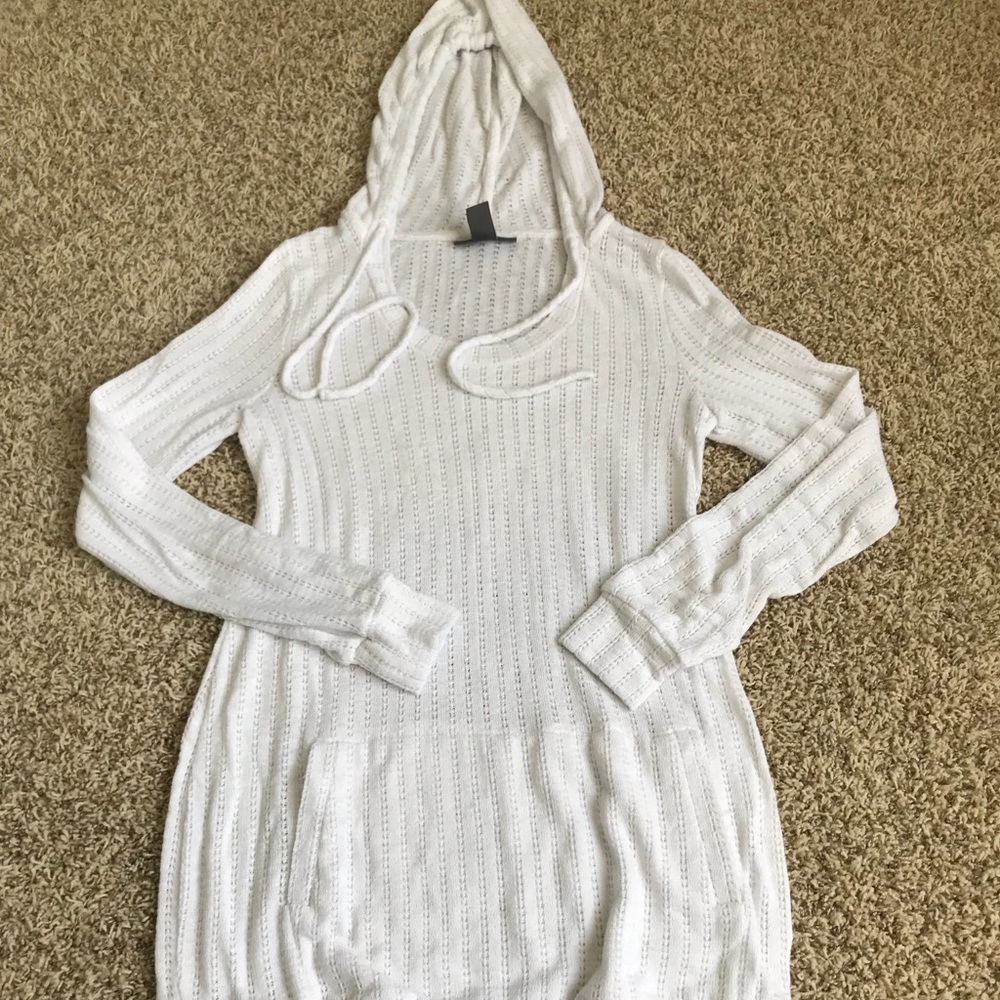 Maternity knit hoodie